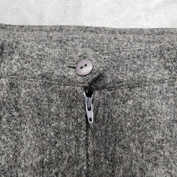 Vintage L.J.L. Sport Skirt Womens 6 Gray Wool Pencil Midi Back Zip Vented Hem - Picture 3 of 9